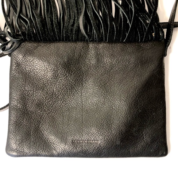 Lucky Brand Black Fringe Crossbody Bag - Picture 4 of 10